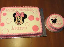 Minnie Mouse 1st Birthday Cakecentral Com gambar png