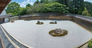 Zen Rock Garden Ryoanji Ilration