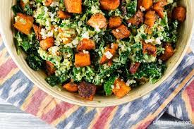 sweet potato kale and quinoa salad