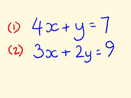 Simultaneous Equations Example To