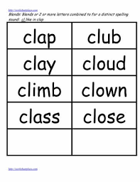 cl word study lists clap clay club