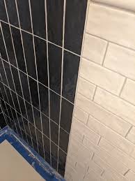 vertical subway tile bathroom walls