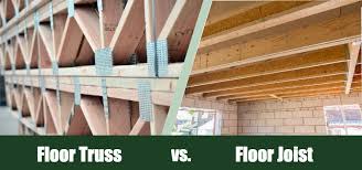 floor truss vs floor joist what s the