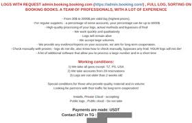 scamming booking com clients through