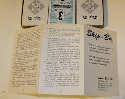 Each player draws a card. Skip Bo Card Game Complete In Box With Instructions 1967 1725260492