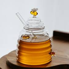 gl jar cute bees honey jar