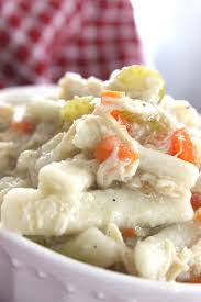 This delicious casserole containing turkey, peas, squash, alfredo sauce, reames® homestyle egg noodles and sister schubert's® clover leaf dinner rolls satisfies even the biggest appetites. Easy Chicken Noodle Soup