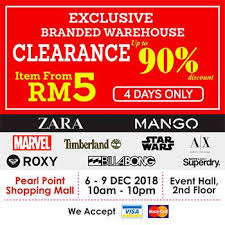 Sign in to pin a sale and get alerts when it starts. 6 9 Dec 2018 Shoppers Hub Branded Warehouse Clearance Sale At Pearl Point Shopping Mall Warehouse Sales Warehouse Shopping Mall