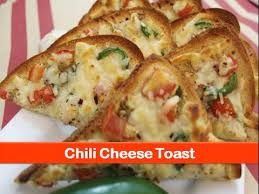 baked veg chilli cheese toast easy