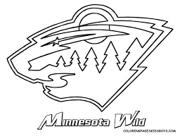 Pleasant Idea Nhl Colouring Pages Images Of The Wild Hockey Team Nhl