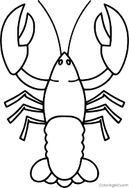 The pdf prints best on standard 8.5 x 11 paper. Simple Lobster Coloring Page Coloringall