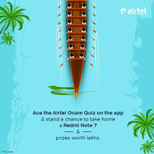 Onam is a most famous and cultural hindu festival and celebrated every year as a state festival of kerala by the people of southern state (kerala, india). Airtel India Airtel Onam Quiz Facebook