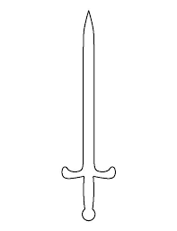 Schwerter waren in den meisten antiken bis mittelalterlichen kulturen zu finden, sowohl im abendländischen als auch im orientalischen und ostasiatischen kulturraum. Sword Pattern Use The Printable Outline For Crafts Creating Stencils Scrapboo Crafts Creating Outline Pattern Cardboard Sword Sword Medieval Crafts