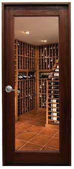 Full Glass Square Wine Cellar Door