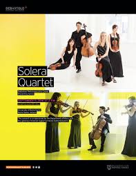 Solera Quartet Fall Concert Program By Debartolo