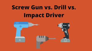 gun vs drill vs impact driver