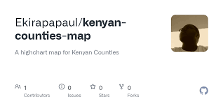 I created this repo, despite its unconventional nature (i could have created gists) to assist me and. Github Ekirapapaul Kenyan Counties Map A Highchart Map For Kenyan Counties