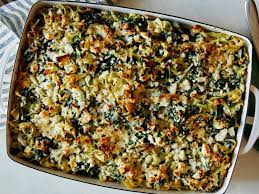spinach and feta noodle kugel recipe