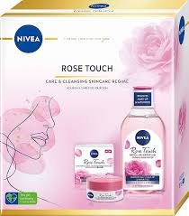 set nivea rose touch care cleansing