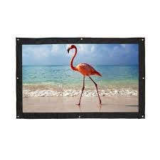 Cobee Portable Foldable 16 9 Hd 72inch Projector Screen Fiber Canvas Curtain Outdoor Flipchart Christmas Gift In Flip Chart From Office School