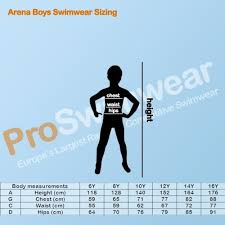 Arena Boys Swimwear Sizing Guide Proswimwear