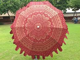 100 Cotton Patio Umbrella Indian