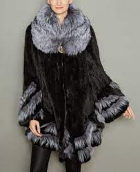 Fox Fur Trim Knitted Mink Fur Coat