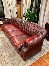 4 cushion english chesterfield couch