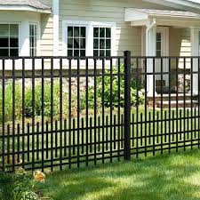 Black Aluminum Fence Puppy Guard