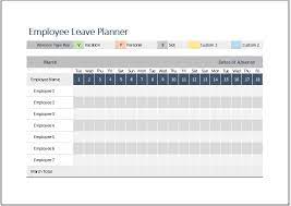 It requests for all the relevant information and assists the management in recording and monitoring entitlements and utilised leave. Employee Leave Planner Template For Ms Excel Word Excel Templates
