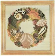 Details About Shell Wreath Cushion Tapestry Needlepoint Colour Chart Elizabeth Bradley