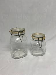 Glass Clamp Lid Style Canisters