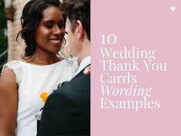 10 wedding thank you cards wording