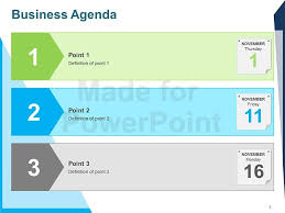 Business Agenda Editable Powerpoint Template