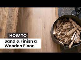 how to sand and finish a wood floor
