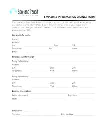 Change Of Address Form Template