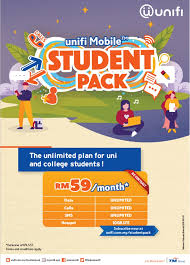 Download mobilecare@unifi app and enjoy the add ons. There Is A New Unifi Mobile Student Pack For Malaysia University Students For Rm59 Per Month With Unlimited Internet Data Technave