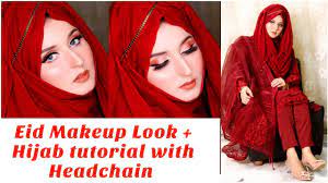 eid makeup hijab tutorial with