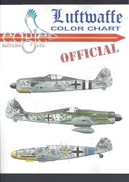 Luftwaffe Color Chart Authentic Paint Chips Amazon Com Books