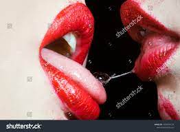 Lesbian Kiss Saliva Between Two Female ภาพสต็อก 1093054124 | Shutterstock