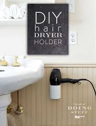 A Diy Hairdryer Stand Or Holder In 4