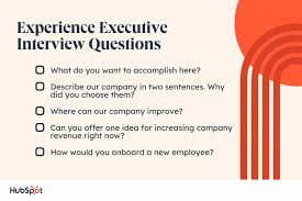 25 executive interview questions to