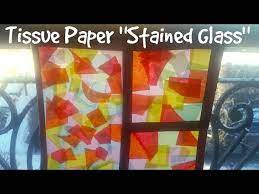 Make Stained Glass With Tissue Paper