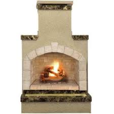 cal flame 78 in brown stone veneer