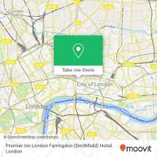 This hotel is located very close to the shoreditch and brick lane area, and between moorgate and old street underground stations and 10 mins walking from liverpool street station.. How To Get To Premier Inn London Farringdon Smithfield Hotel In City Of London By Bus Train Or Tube Moovit