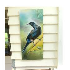 New Zealand Tui Bird Outdoor Wall Art