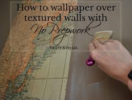 how to wallpaper over textured walls