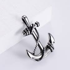 anchor stainless steel jewelry pendant
