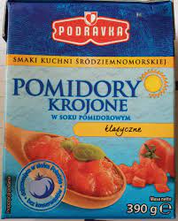 Pomidory krojone w soku pomidorowym - klasyczne - Podravka - 390 g