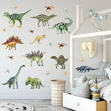 Asmpio 14pcs Dinosaur Wall Stickers